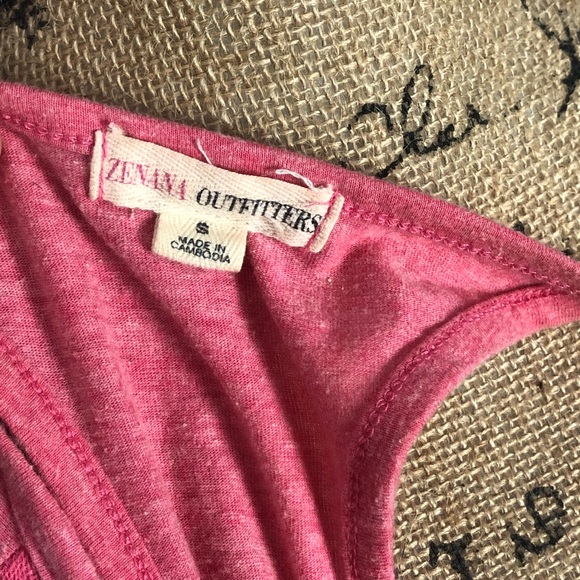 Zenana Outfitters Pink Lacy Racerback Tank top - Picture 7 of 7